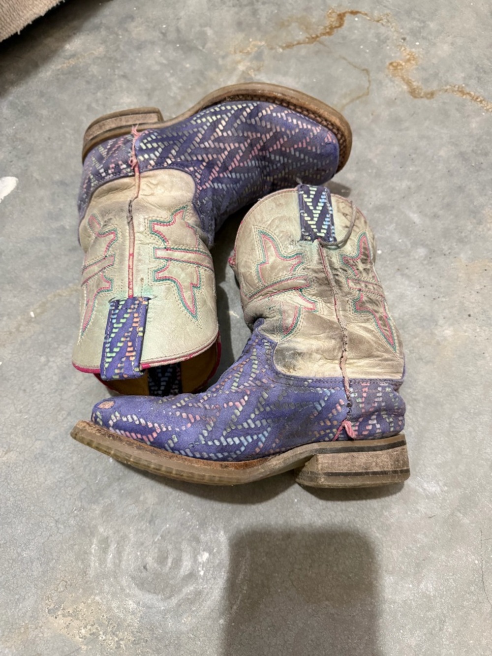 Tin Haul Youth Size 10 Mermazing Cowboy Boots